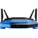 Linksys WRT1900ACS-EU Wireless AC1900 Open Source Router (1900Mbit-s, MU-MIMO, 4 Gigabit Ethernet Ports, 1x USB 3.0, 1x eSata Smart WiFi app), schwarz
