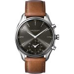 KRONABY Sekel Connected Watch A1000-0719 Hybrid-Smartwatch Unisex, 43mm, Edelstahlgehäuse, Braun/Silber/Grau
