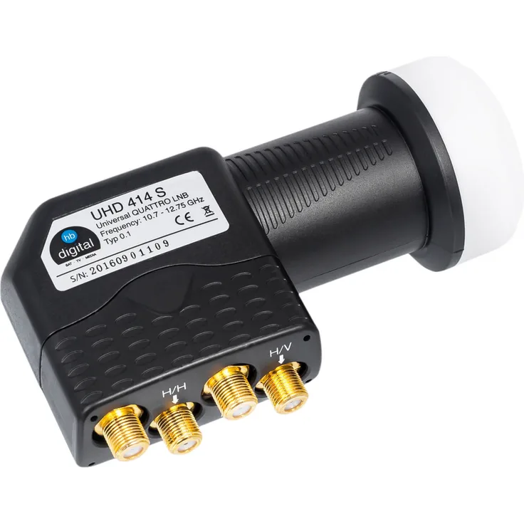 SET HB-DIGITAL Quattro LNB + F-Stecker