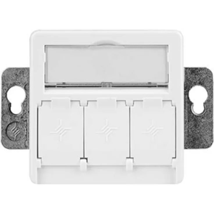 Telegärtner Modul-Aufnahme designfähig 3-fach ch aws UP50 leer H02010A0086