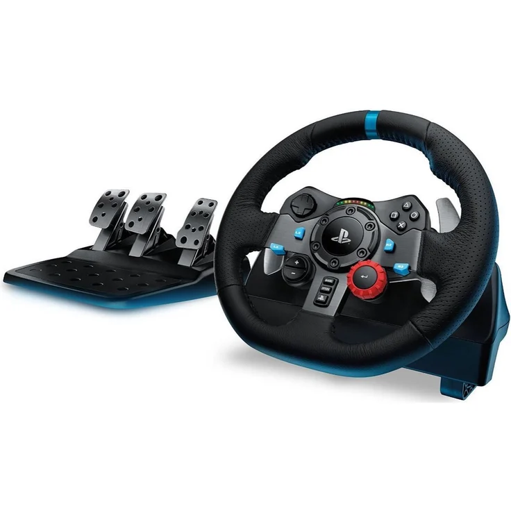 Logitech G29 Driving Force Gaming-Lenkrad Schwarz (941-000112) (PC, PS3, PS4, PS5) – Bild 1