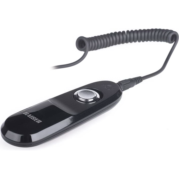 Kaiser Fototechnik 6188 MonoCR-C1 Kabel-Fernauslöser (N3-Anschluss) für Canon 7D-6D-5D MK II-III (ersetzt Canon RS-80N3) schwarz