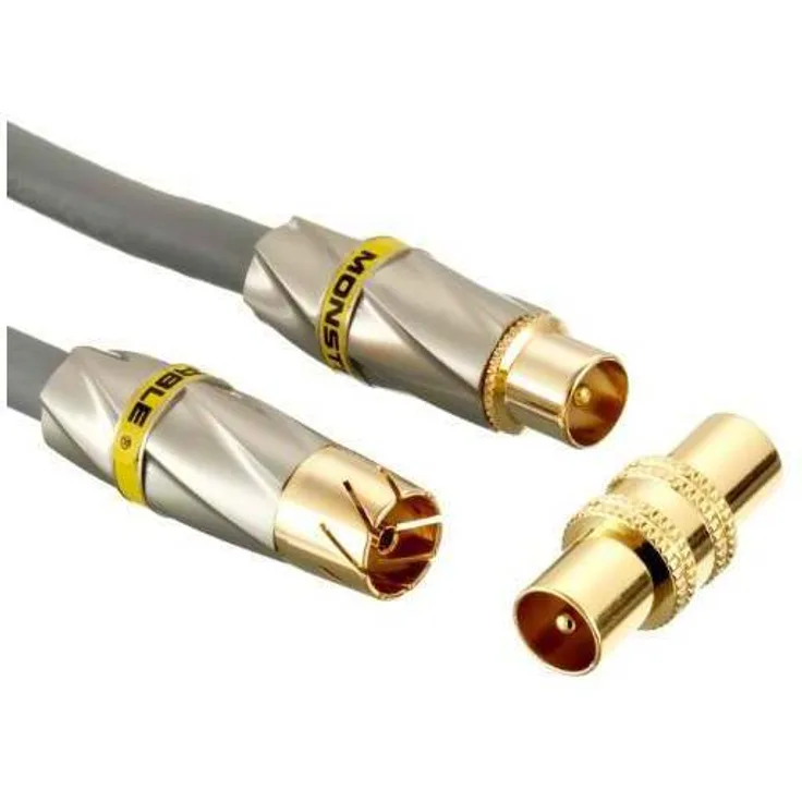 Monster 400DCX Digital Coax Audio Cinch Kabel (24k Goldkontakte, Duraflex-Mantel) 3m