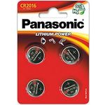 Panasonic CR2016 Lithium Knopfzelle, 3V, 4er Pack
