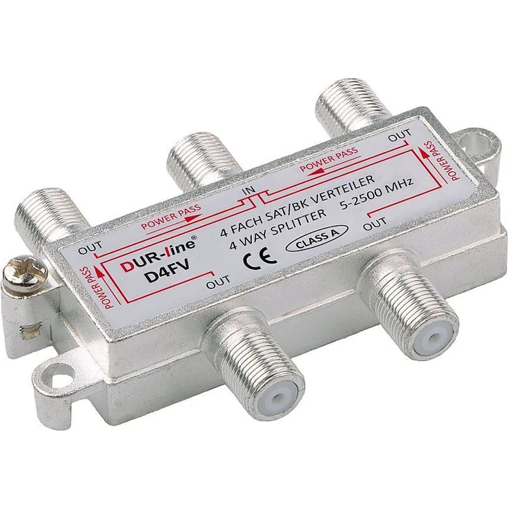 DUR-line 4-fach Verteiler Unicable tauglich - Preisvergleich – Bild 1
