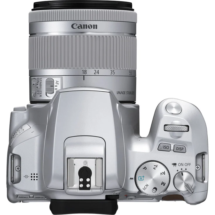 Canon EOS 250D Digitalkamera (24, 1 Megapixel, 7, 7 cm (3 Zoll) Vari-Angle Display, APS-C-Sensor, 4K, Full-HD, DIGIC 8, WLAN, Bluetooth) mit Objektiv EF-S 18-55mm F4-5.6 IS STM silber – Bild 5