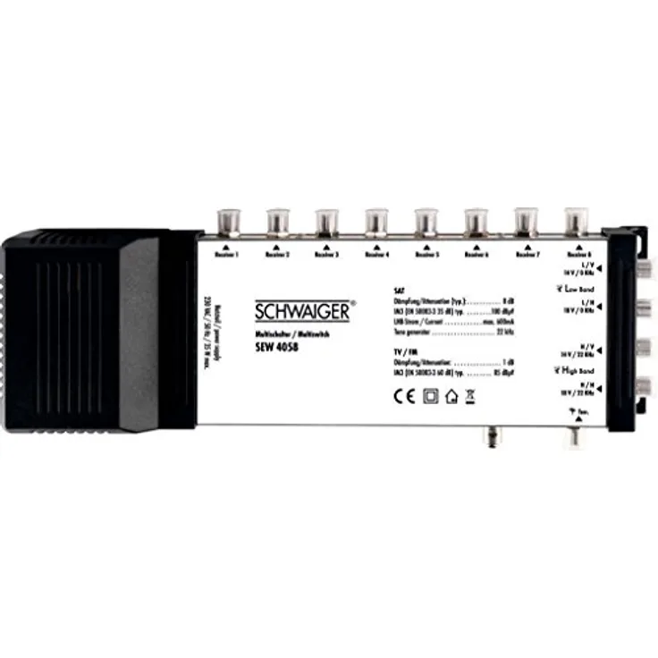 Schwaiger SEW4058531 5-8 Satelliten-Multischalter Silber