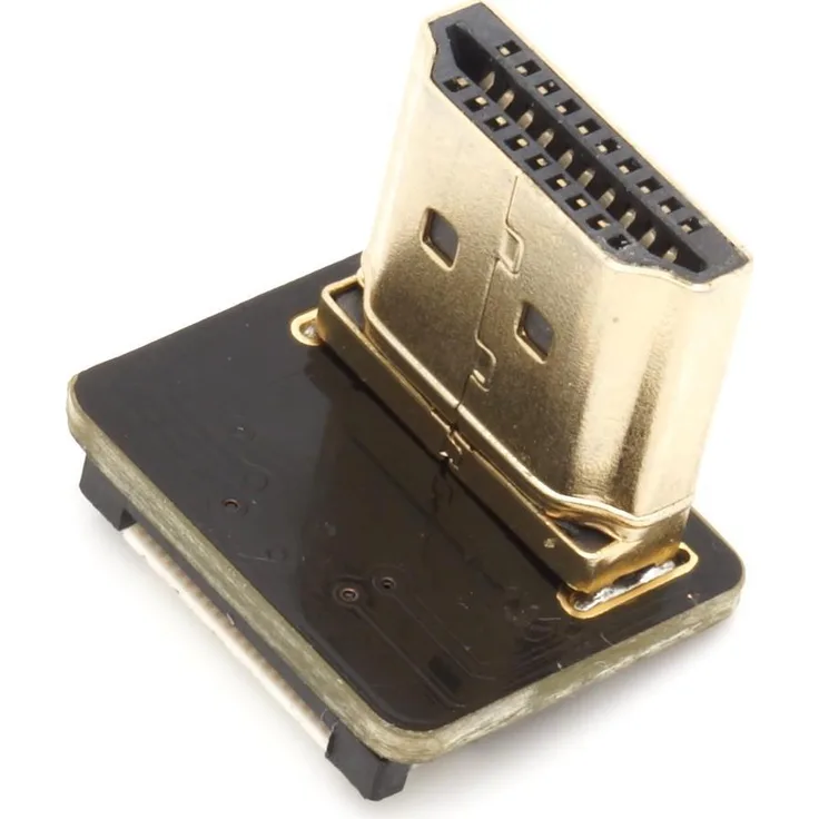 Sertronics HDMI Typ A Stecker, links gewinkelt, für DIY HDMI Kabel (125047)