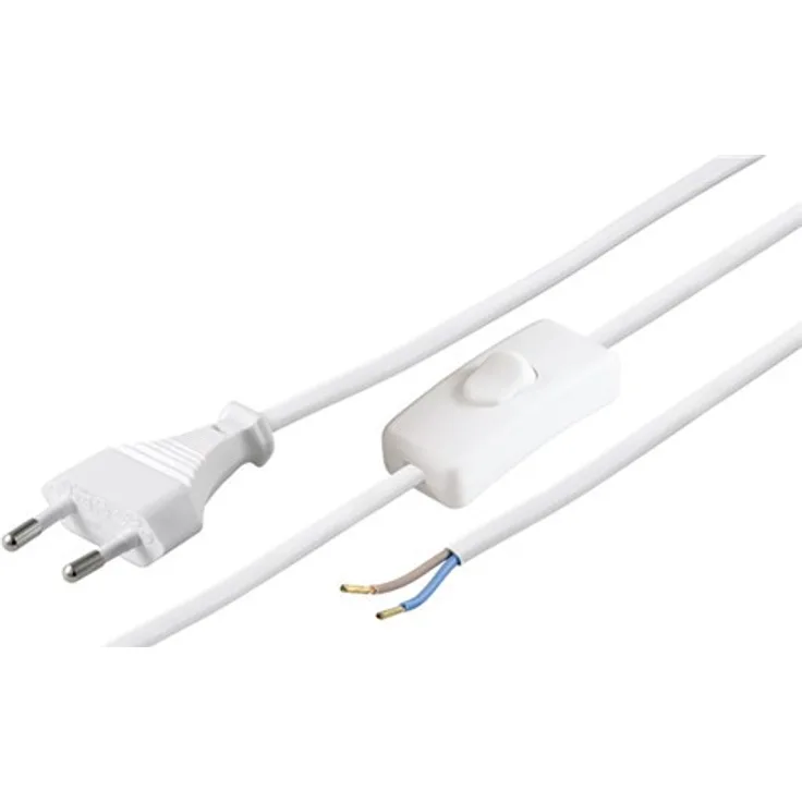 Goobay NK 105 Switch w-150 1.5 m weiß Kabel Elektrische – Cables elektrischen (1,5 m, weiß)