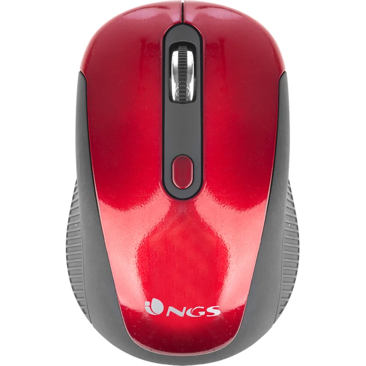 NGS Haze Maus RF Wireless Optisch 1600 DPI Ambidextrous - Mäuse (Ambidextrous, Optisch, RF Wireless, 1600 DPI, Schwarz, Rot) – Bild 1