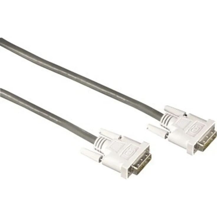 Hama DVI-D - DVI-Kabel (1,8 m, DVI-D, DVI-D, Grau, Male Connector-Male Connector)