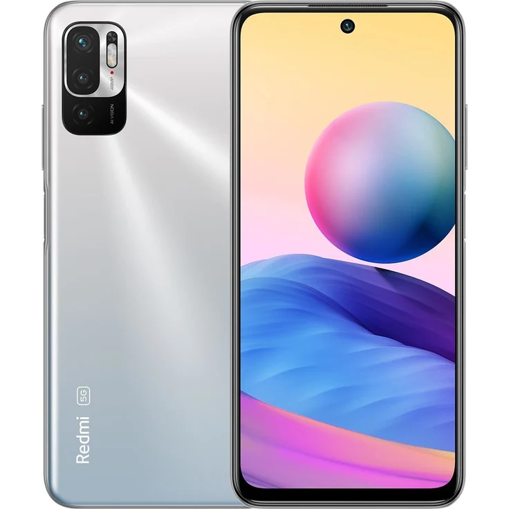 Xiaomi Redmi Note 10 5G Smartphone 16,51cm (6,5 Zoll) LCD-Display, 128GB interner Speicher, 4GB RAM, Dual-SIM, Android, Chrome Silver – Bild 1