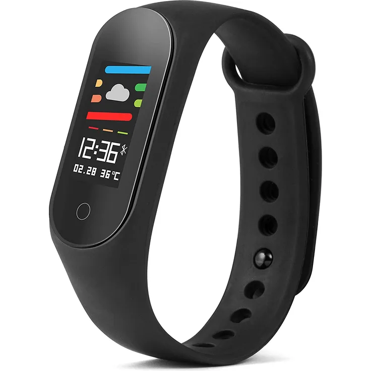 Technaxx TX-HR6 Fitness-Tracker Unisex, Einheitsgröße, Schwarz