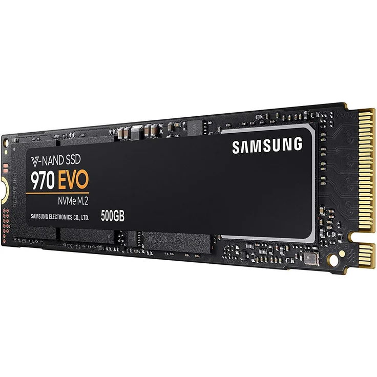 Samsung 970 EVO MZ-V7E500BW - Solid-State-Disk - verschlüsselt - 500 GB - intern - M.2 2280 - PCI Express 3.0 x4 (NVMe) - 256-Bit-AES - TCG Opal Encryption 2.0 (MZ-V7E500BW) – Bild 1