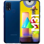 Samsung Galaxy M31 Smartphone 15,92cm (6,4 Zoll) Super AMOLED-Display, 64GB interner Speicher, 6GB RAM, Dual-SIM, Android, Blue