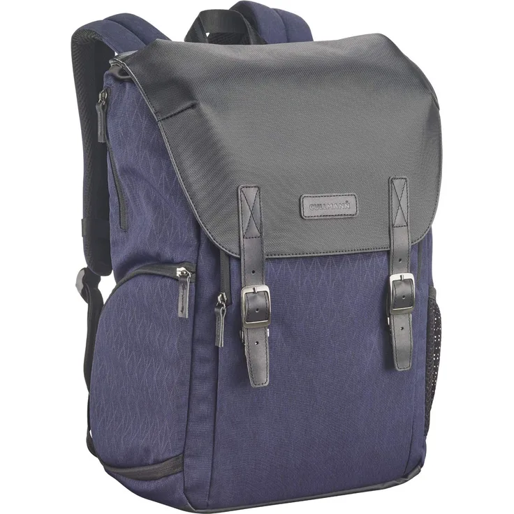 Cullmann Bristol Daypack 600+, dunkelblau, Kamerarucksack mit Notebook-Fach, Vintage