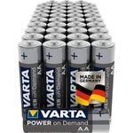 VARTA Power on Demand AA Mignon Batterien - 40er Pack Vorratspack in umweltschonender Verpackung - smart, flexibel und leistungsstark - z.B. für Computerzubehör, Smart Home Geräten oder Taschenlampen