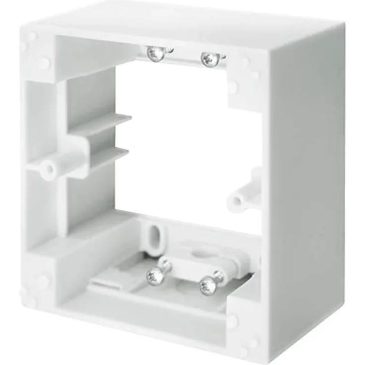Schellenberg 20003 Aufputzrahmen für Zeitschaltuhren STANDARD und PLUS, ideal für Wechselrahmenadapter mit Ausschnitt 50 x 50 mm Weiß