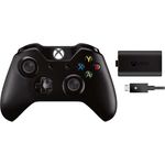 Microsoft Xbox One Wireless Controller with Play & Charge Kit Schwarz (W2V-00003) (PC, Xbox One, Xbox Series)