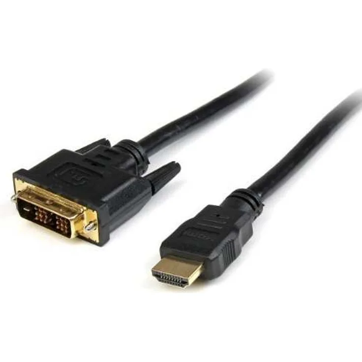 StarTech.com HDMI-auf-DVI-D-Kabel - Stecker/Stecker - Videokabel - HDMI / DVI - 28 AWG - HDMI, 19-polig (M) - DVI-D (M) - 2,0m - Schwarz (HDDVIMM2M)