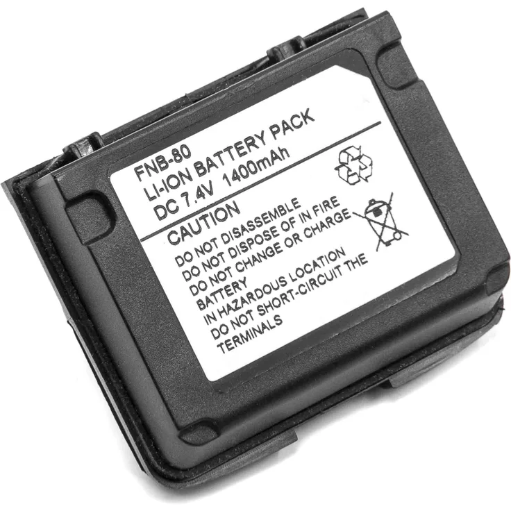 VHBW Akku, geeignet für Funkgerät, Walkie Talkie wie Vertex/Yaesu FNB-58 1400 mAh, 7,4 V, Li-Ion