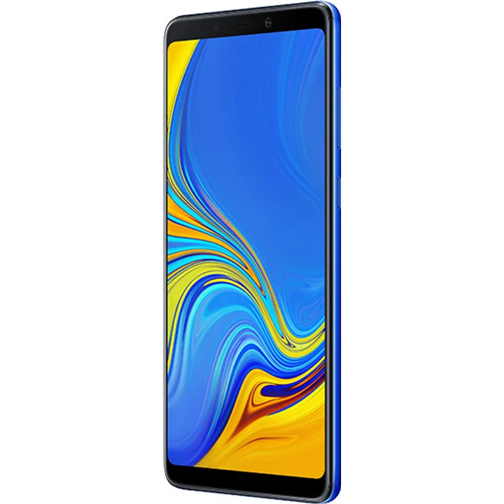 Samsung Galaxy A9 (2018) Smartphone 16cm (6,3 Zoll) AMOLED-Display, 128GB interner Speicher, 6GB RAM, Dual-SIM, Android 8.0, Lemonade Blue – Bild 4