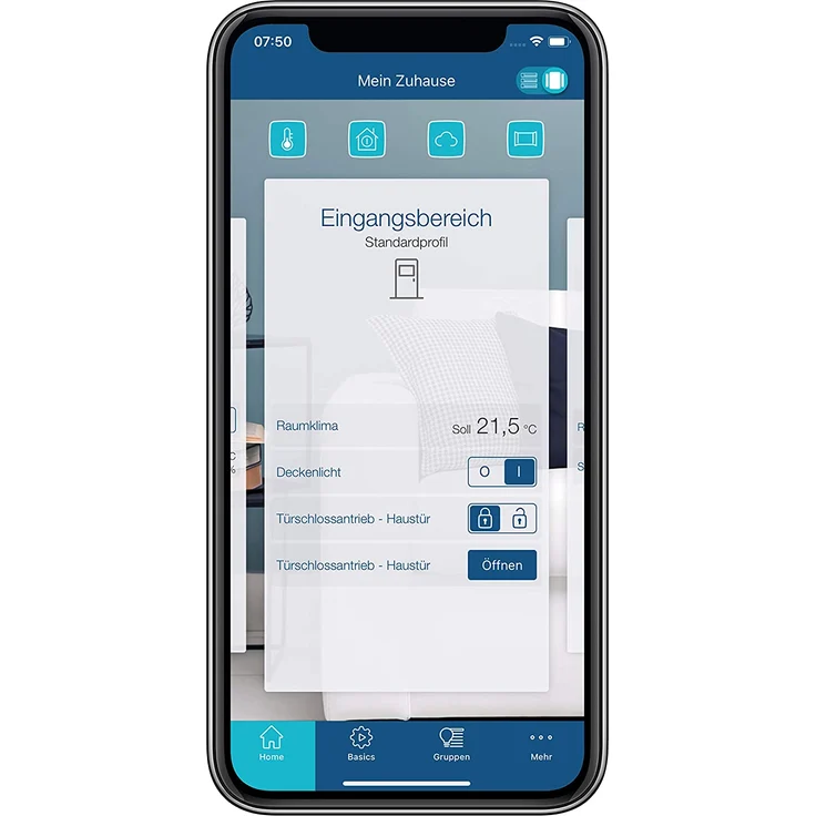 Homematic IP Smart Home Türschlossantrieb HmIP-DLD, Elektronisches Türschloss – öffnet, schließt und verriegelt die Tür per App, Amazon Alexa und Google Assistant (154952A0) – Bild 2