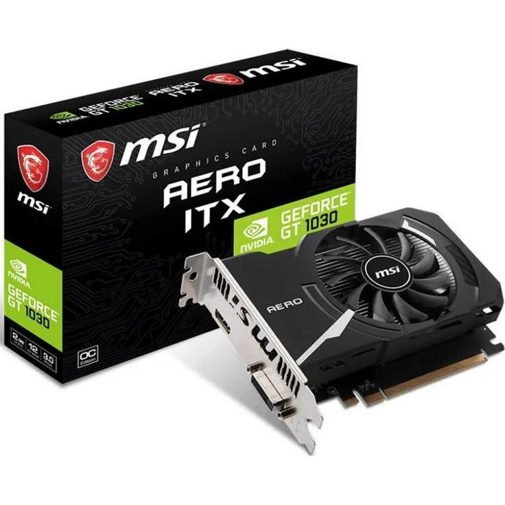MSI GeForce GT 1030 AERO ITX 2GD4 OC 2GB GDDR4 (V809-2824R)