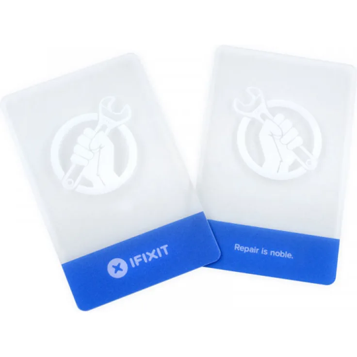 iFixit EU145101 Reparaturwerkzeug für elektronische Geräte 2 Werkzeug - Reparaturwerkzeuge für elektronische Geräte (Opening Tool, Plastik-Karte, Kunststoff, Blau, Transparent, Weiß, 2 Werkzeug)