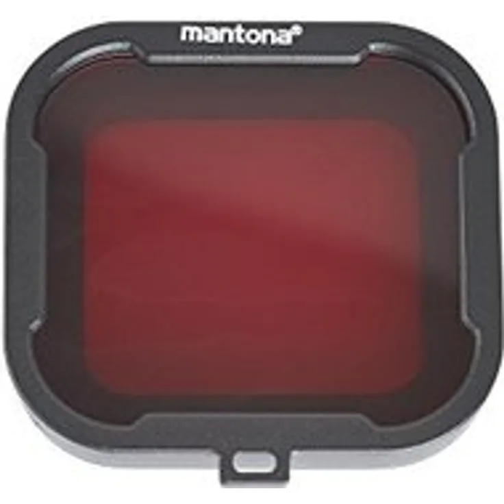 Mantona 21280 Filterset (für GoPro Hero 4-3+ Filter grau, rot, gelb, magenta hochwertige Unterwasserfilter) 4-farbig
