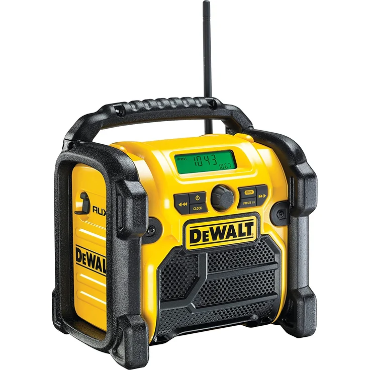 DeWalt DCR019 Baustellenradio, LCD-Display, schwarz, gelb – Bild 2