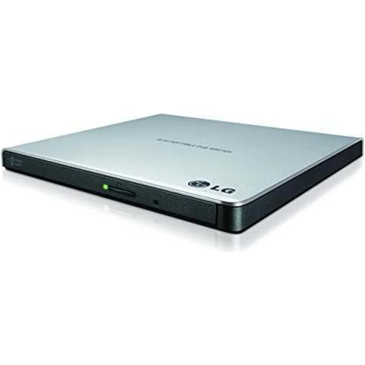LG GP57ES40 8x8x8xDVD+RW 8x6DVD-RW 6xDVD+-- DL 5xDVD-RAM DVD-Brenner Slim extern USB2.0 Silber RTL – Bild 1