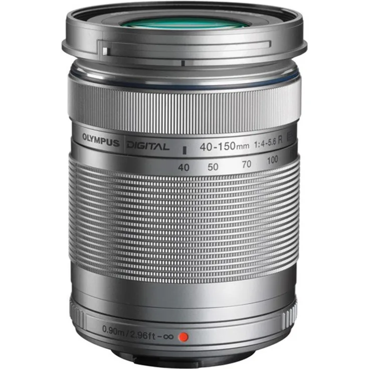Olympus M.Zuiko Digital ED 40-150mm F4?5.6 II Objektiv, Telezoom, geeignet für alle MFT-Kameras (Olympus OM-D & PEN Modelle, Panasonic G-Serie), silber