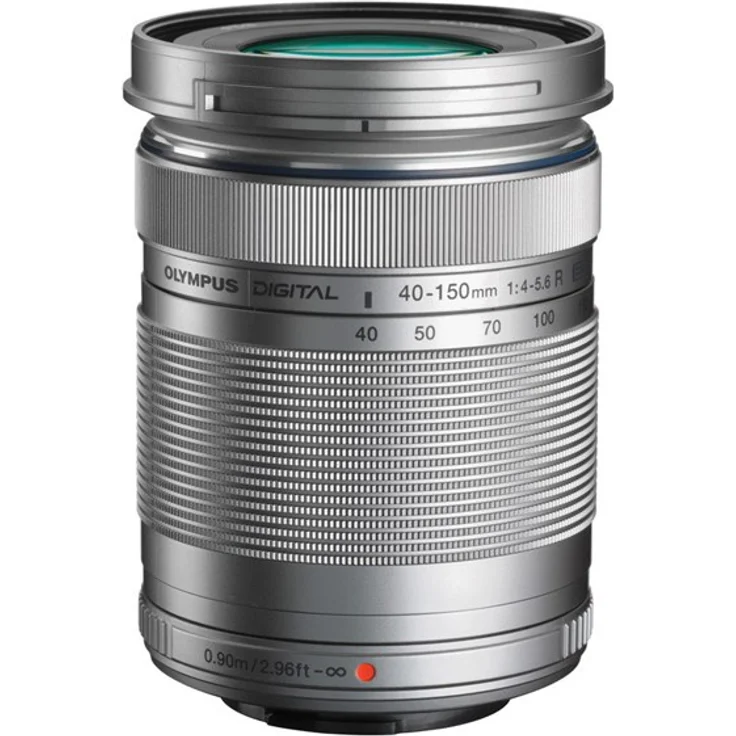 Olympus M.Zuiko Digital ED 40-150mm F4?5.6 II Objektiv, Telezoom, geeignet für alle MFT-Kameras (Olympus OM-D & PEN Modelle, Panasonic G-Serie), silber – Bild 1