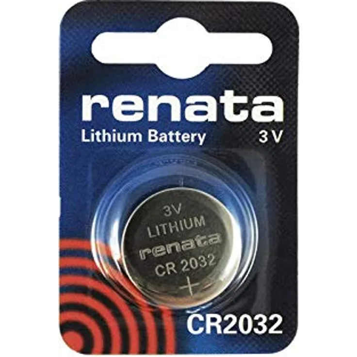 Renata Batterie Lithium, Knopfzelle, CR2032, 225mAh, 3V (CR2032)