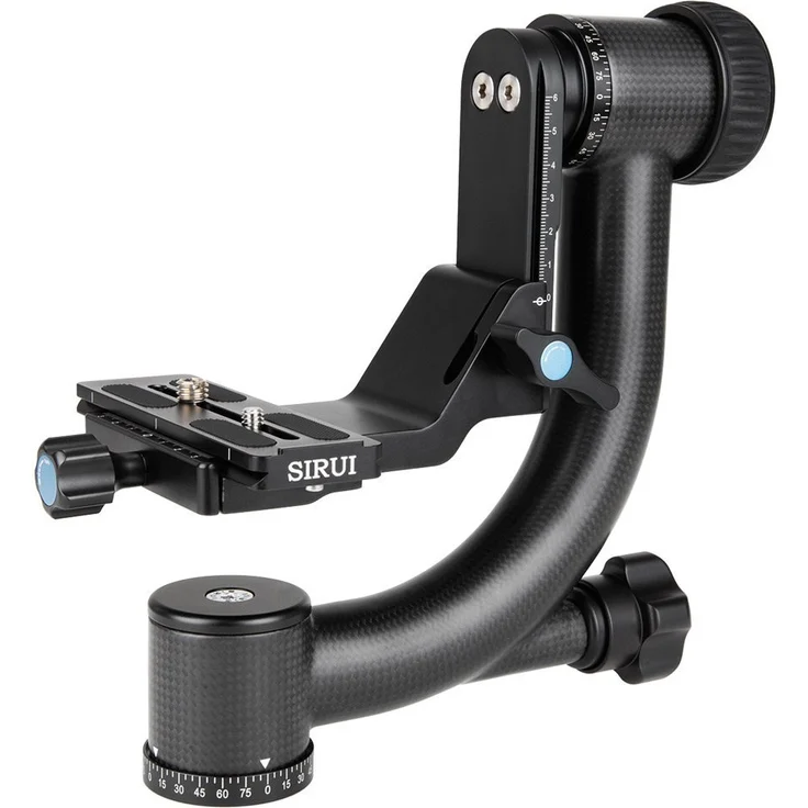 SIRUI PH-20 Gimbal Head (Carbon, Höhe: 230mm, Gewicht: 1.3kg, Belastbarkeit: 20kg) mit Tasche und Gurt – Bild 1