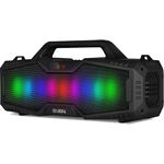 SVEN PS-480 24W Bluetooth-Lautsprecher, Party-Lautsprecher mit Lichteffekten, FM-Radio, LED-Display, Micro SD-Kartensteckplatz, schwarz