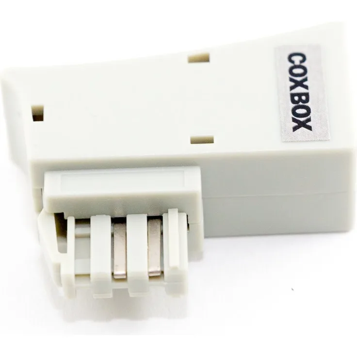 COXBOX TAE RJ45 DSL Adapter für Fritz!Box Speedport Easybox 4-5 belegt, Nicht 1-8 GRAU 8P2C