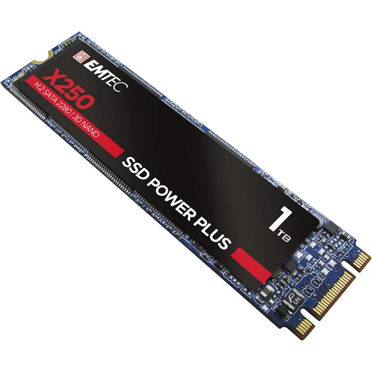 EMTEC SSD Power Plus X250 - Solid-State-Disk - 1 TB - intern - M.2 2280 - SATA 6Gb/s (ECSSD1TX250) – Bild 6