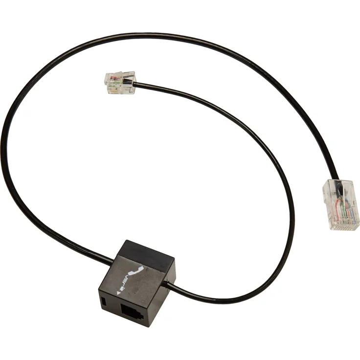 Plantronics 86009-01 Ersatz-Anschlusskabel für Festnetztelefon für CS-Savi Serie, Schwarz