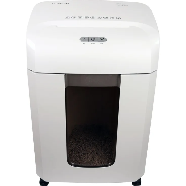 Olympia MC 615.2 Professioneller Aktenvernichter Partikelschnitt (Sicherheitsstufe P5, DIN A4, 15 Blätter 80g-m², Aktenschredder mit automatischem Einzug, Dokumentenvernichter mit Papierkorb)