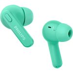 Philips TAT2206 True Wireless In-Ear-Kopfhörer (12940014052) mit Bluetooth, Mikrofon (2021), grün