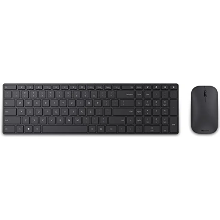 Microsoft Designer Bluetooth Tastatur, Italienisches Layout QWERTY, Schwarz (Standard, kabellos, Bluetooth, Schwarz, Maus inklusive)