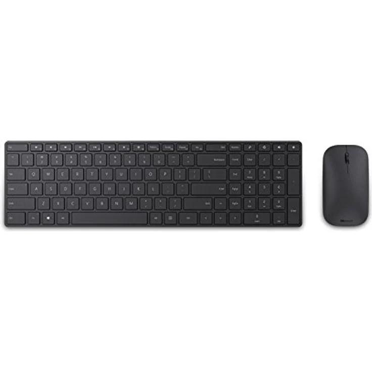 Microsoft Designer Bluetooth Tastatur, Italienisches Layout QWERTY, Schwarz (Standard, kabellos, Bluetooth, Schwarz, Maus inklusive) – Bild 1