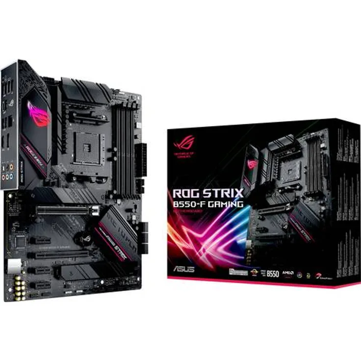 Asus ROG STRIX B550-F GAMING Mainboard Sockel AMD AM4 Formfaktor ATX Mainboard-Chipsatz AMD B550