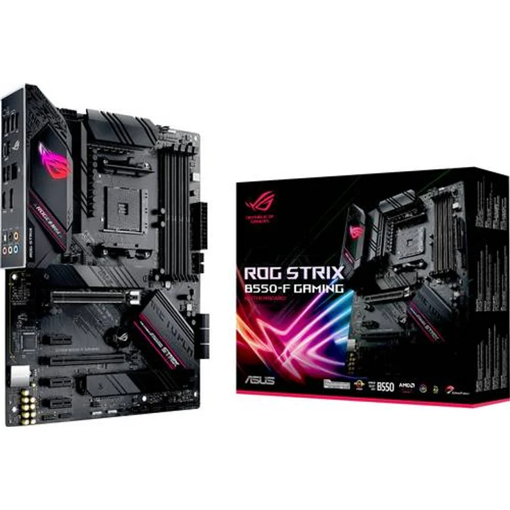 Asus ROG STRIX B550-F GAMING Mainboard Sockel AMD AM4 Formfaktor ATX Mainboard-Chipsatz AMD B550 – Bild 1