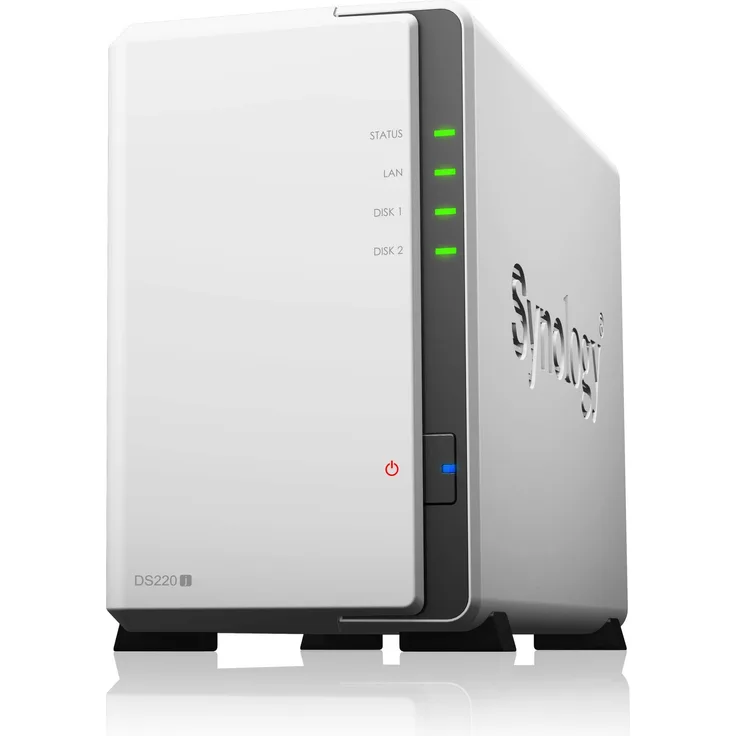 Synology DS220j 20 TB 2 Bay Desktop NAS-Lösung | Installiert mit 2 x 10 TB Western Digital Red-Laufwerken