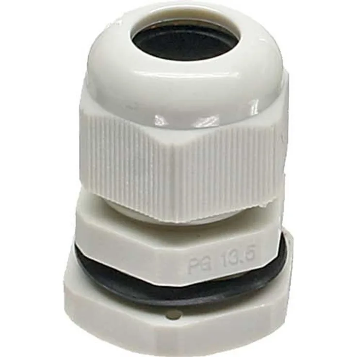 InLine 44012 10er Pack Kabeldurchführung PG 13.5 Nylon IP68 6-12mm, grau