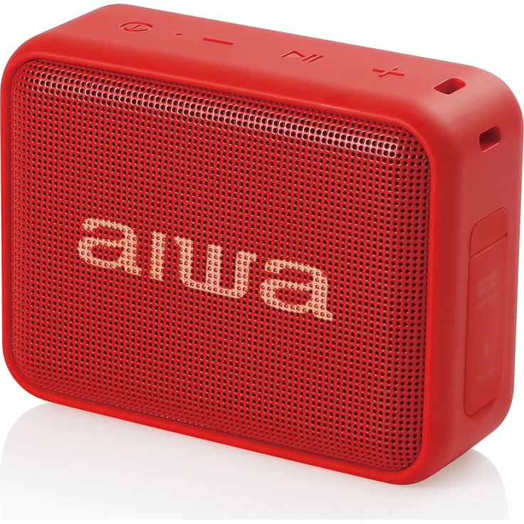 Aiwa BS-200RD rot Bluetooth Lautsprecher TWS FM Radio IPX6 Bassbox 6W RMS – Bild 1