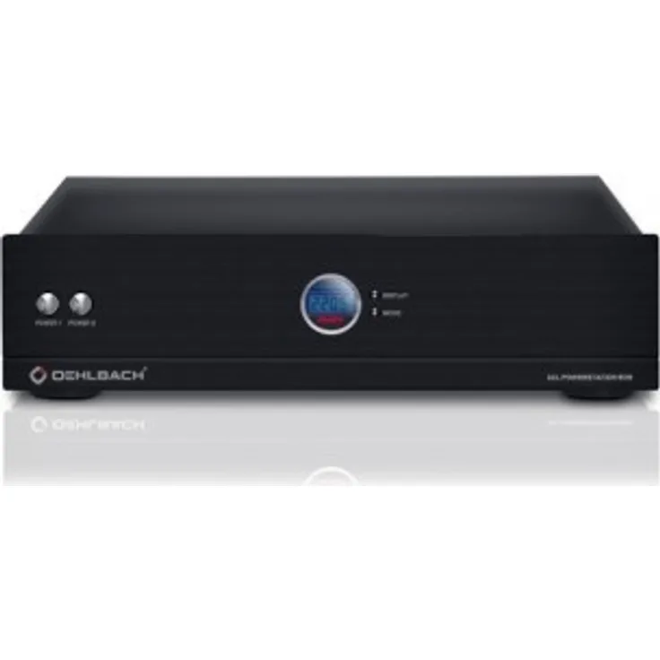 Oehlbach XXL® Powerstation 909 | High-End Mehrfachsteckdose | Netzleiste mit Mantelstromfilter, Delay-Funktion, Überspannungsschutz, Display | Studiotechnik - anthrazit Schwarz